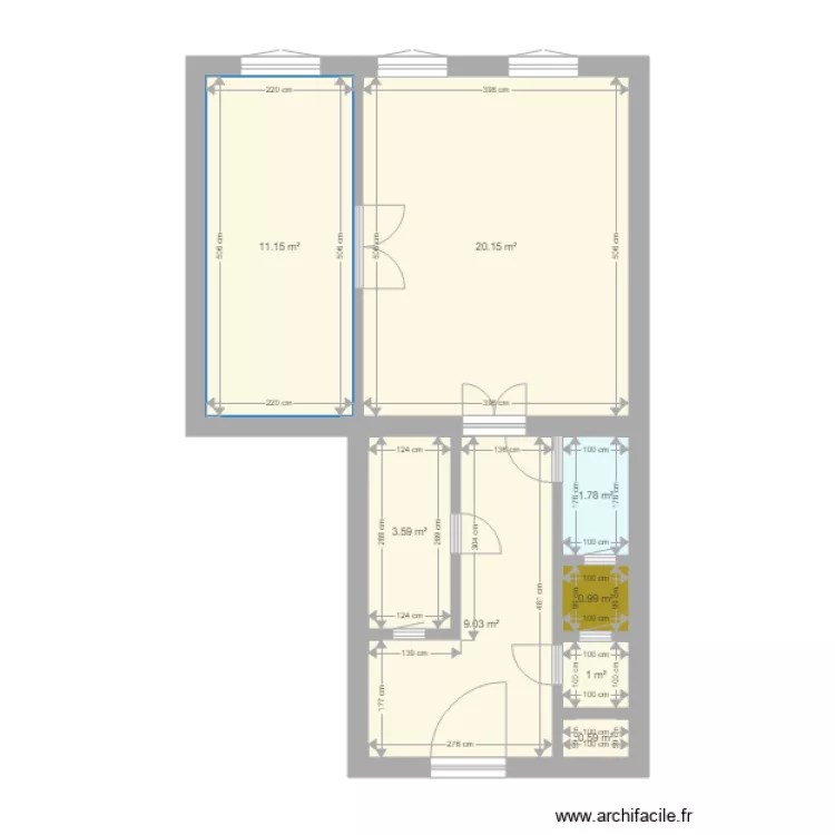 Izabella aménagé. Plan de Izabella aménagé. Plan de