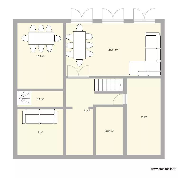 Maison Rennes 2021. Plan de 