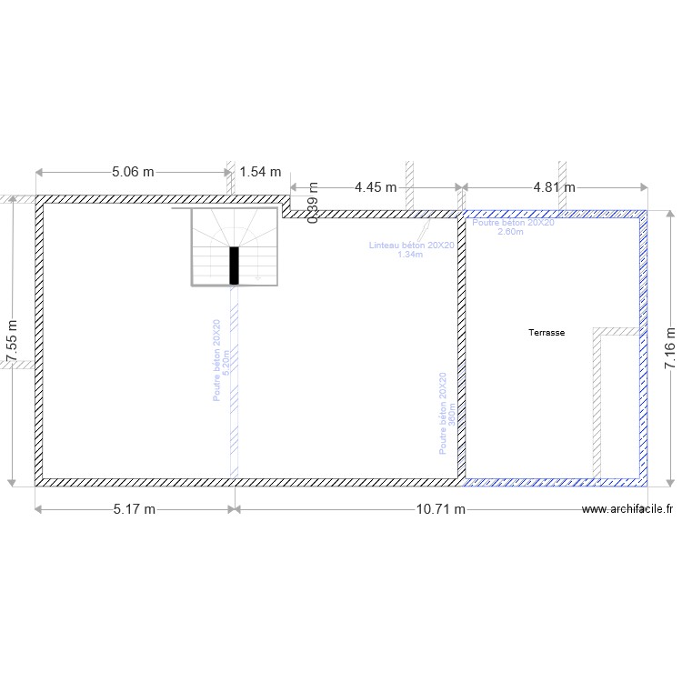 Etage . Plan de 0 pièce et 0 m2