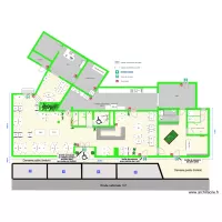 Plan accessibilt&eacute; avec stationnement