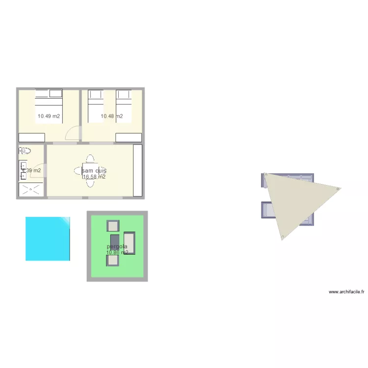 bungalow 2. Plan de bungalow 2. Plan de