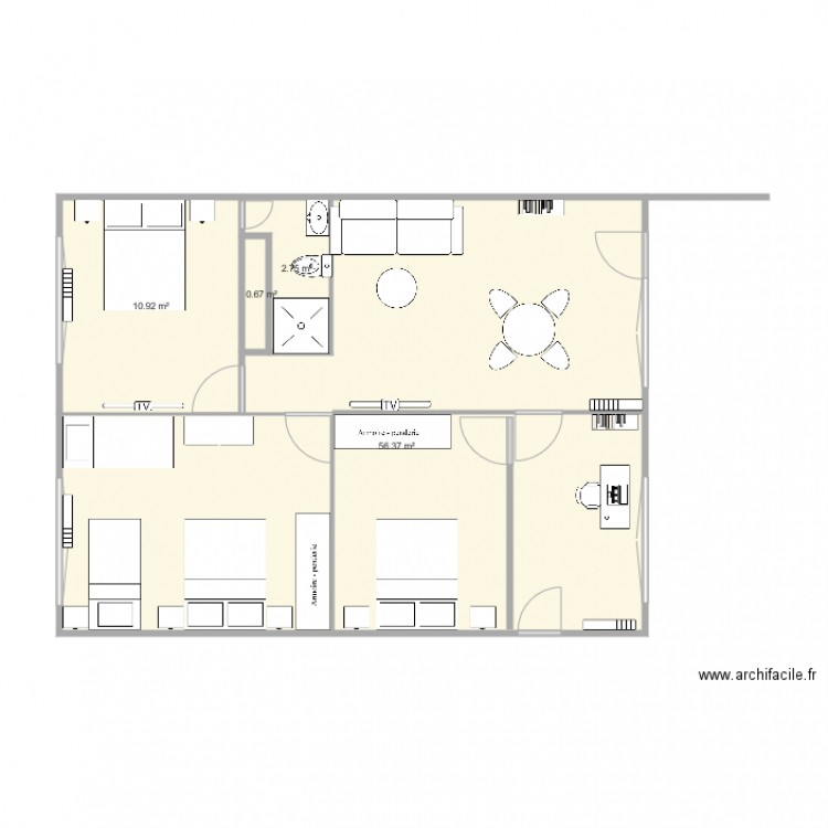 Plan de maison Maillys2. Plan de 0 pièce et 0 m2