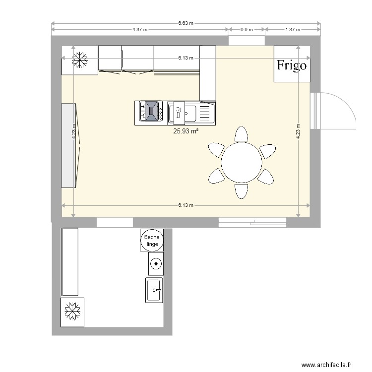 cuisine. Plan de 0 pièce et 0 m2