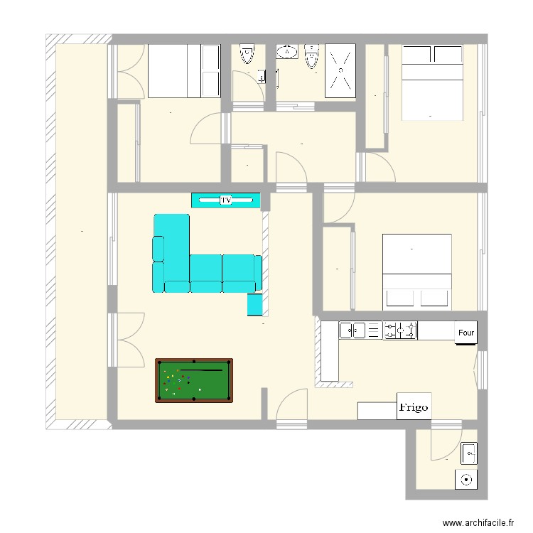 Appartement Marseille V1. Plan de 0 pièce et 0 m2