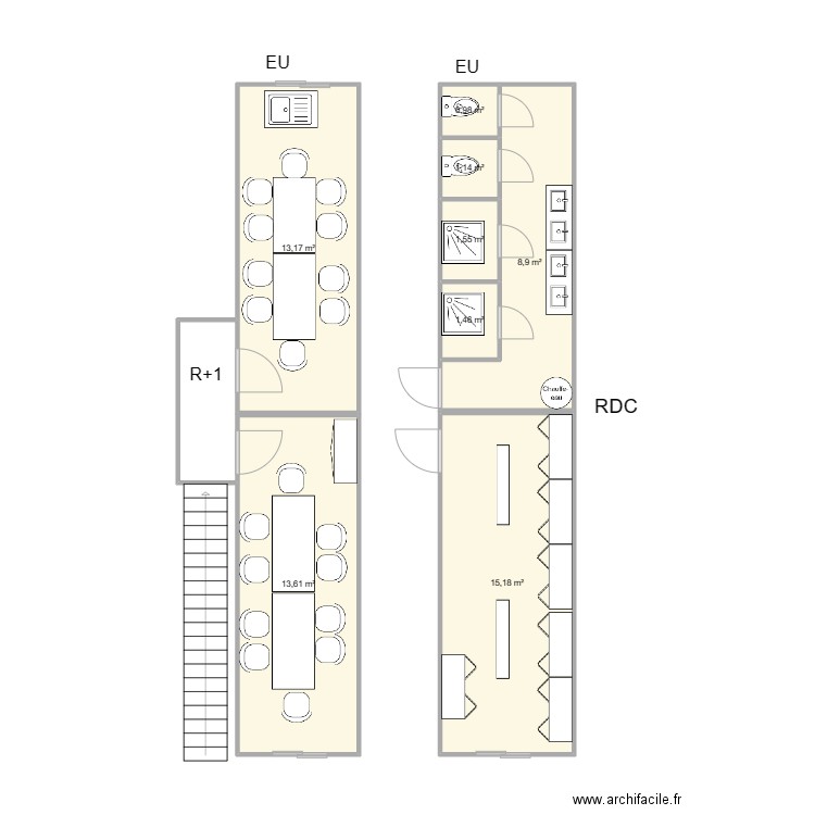 EAB  CHANTIER VAULX EN VELIN . Plan de 0 pièce et 0 m2