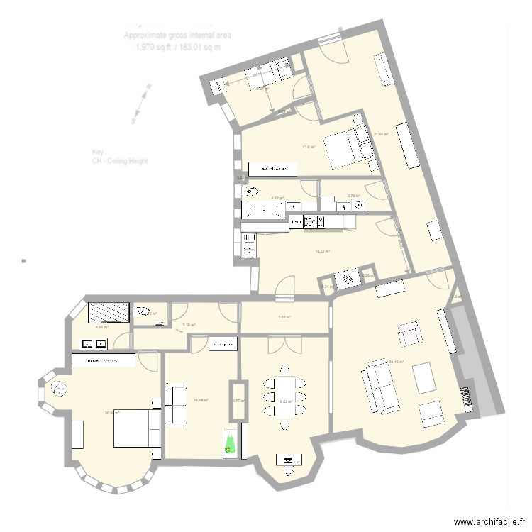 FitzJames 24bis. Plan de 0 pièce et 0 m2