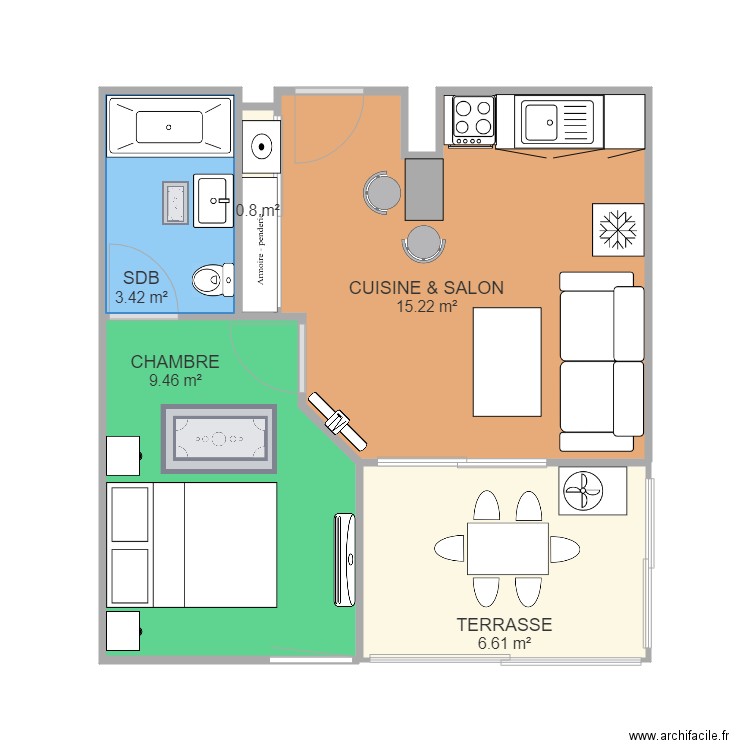 ELOISE. Plan de 0 pièce et 0 m2