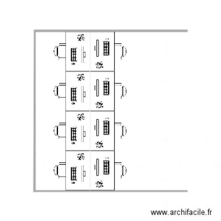 Desk BI RO V3 Bur 130cm. Plan de 0 pièce et 0 m2