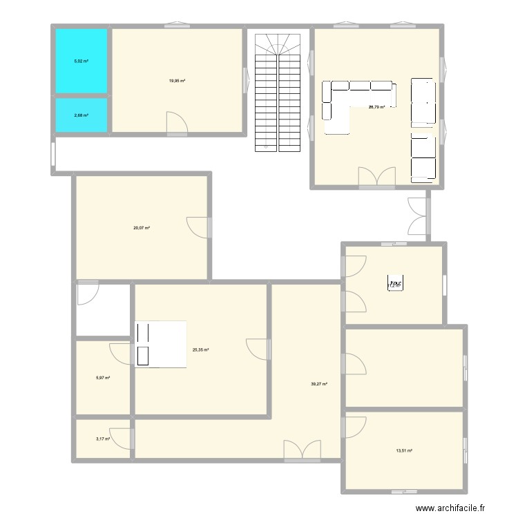 my home plan. Plan de 11 pièces et 175 m2
