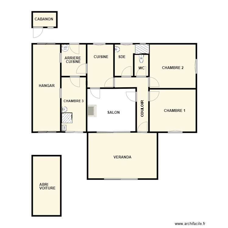 TISON. Plan de 0 pièce et 0 m2