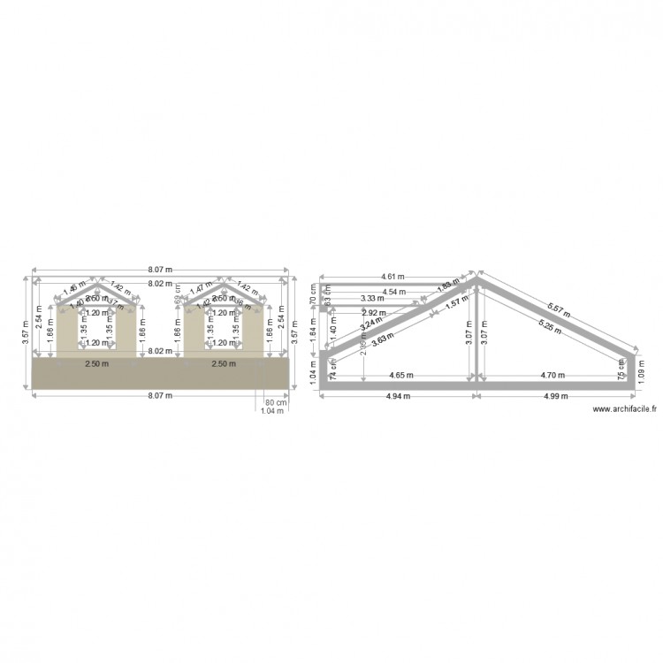 Plan. Plan de 0 pièce et 0 m2