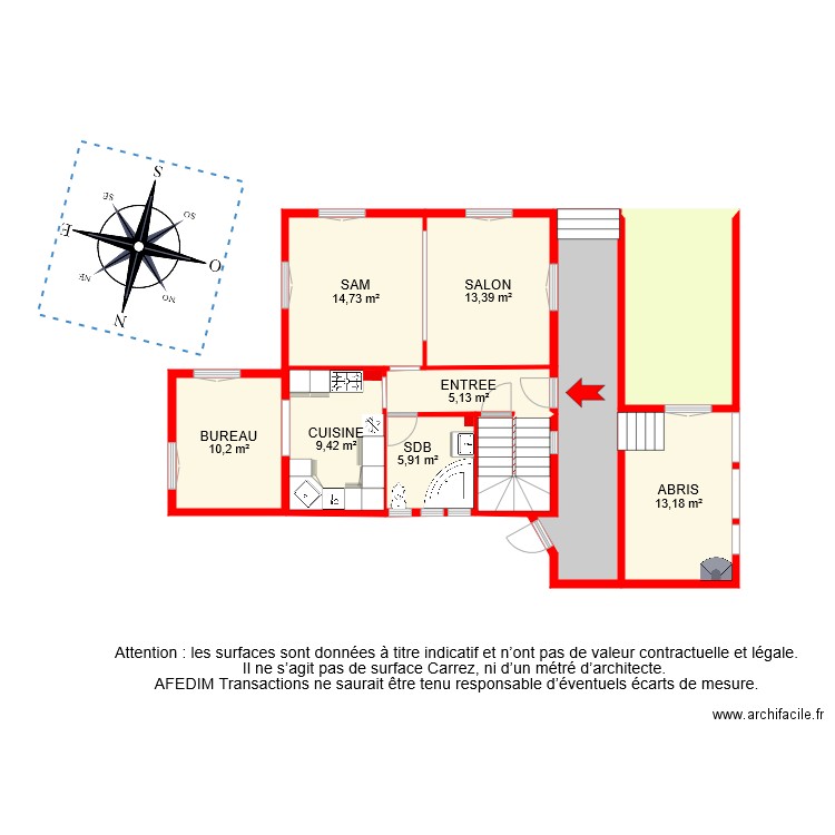 BI 7931 RDC . Plan de 0 pièce et 0 m2