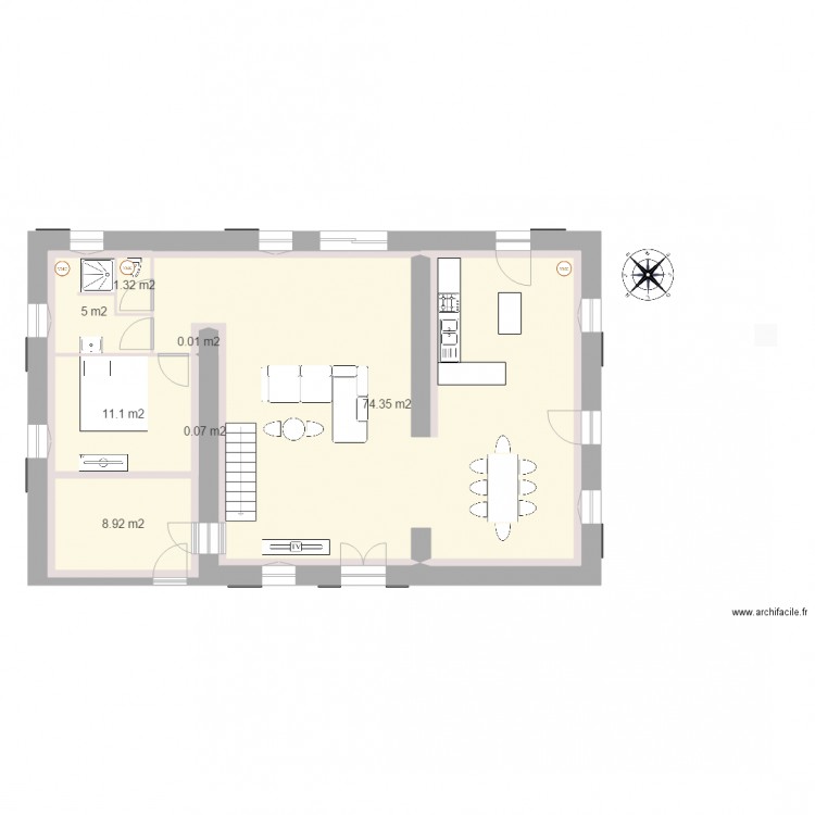 RDC VMC. Plan de 0 pièce et 0 m2