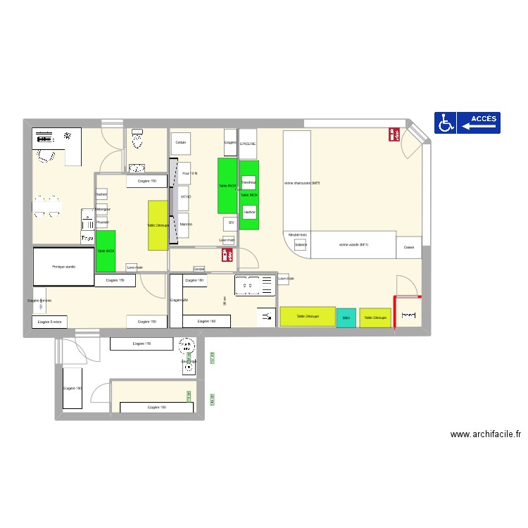 boucherie mont plan final 2. Plan de 4 pièces et 118 m2