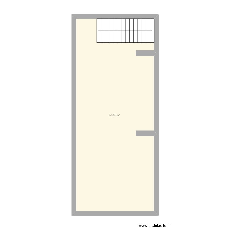 PLAN 2EME ETAGE VIRY. Plan de 1 pièce et 54 m2