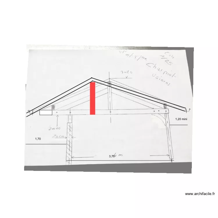 Abri modifié . Plan de Abri modifié . Plan de