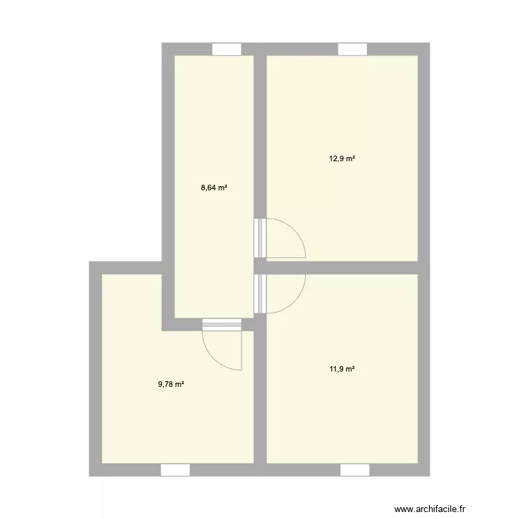 IRCHONWELZ ETAGE. Plan de 