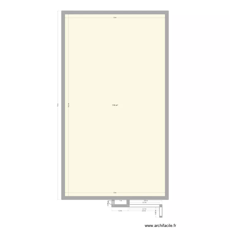xxx. Plan de 1  et 116 m²