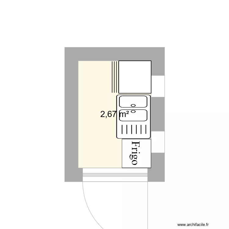 cuine d ete. Plan de 