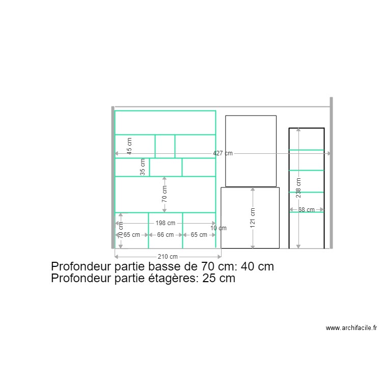 mur cheminée alistair. Plan de 0 pièce et 0 m2