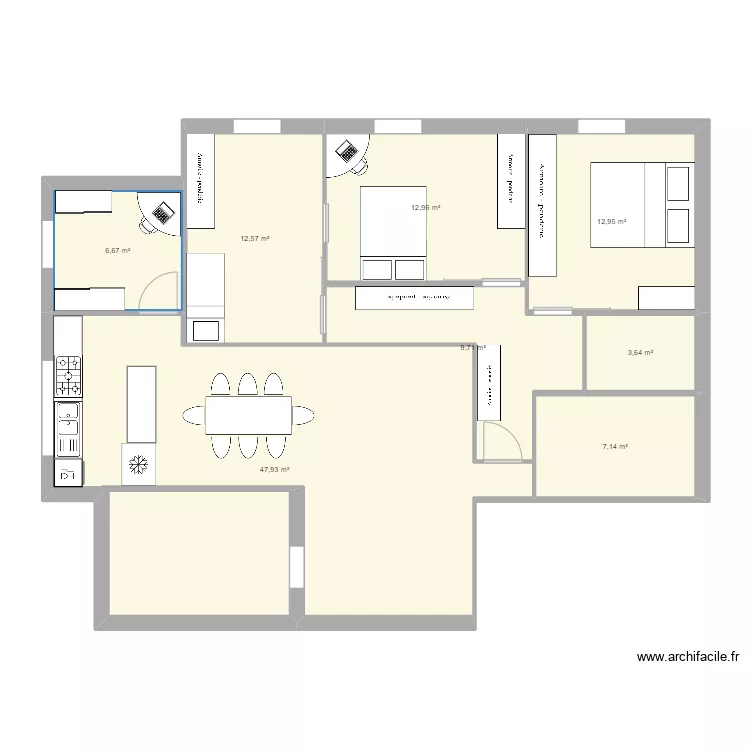 appartement. Plan de 