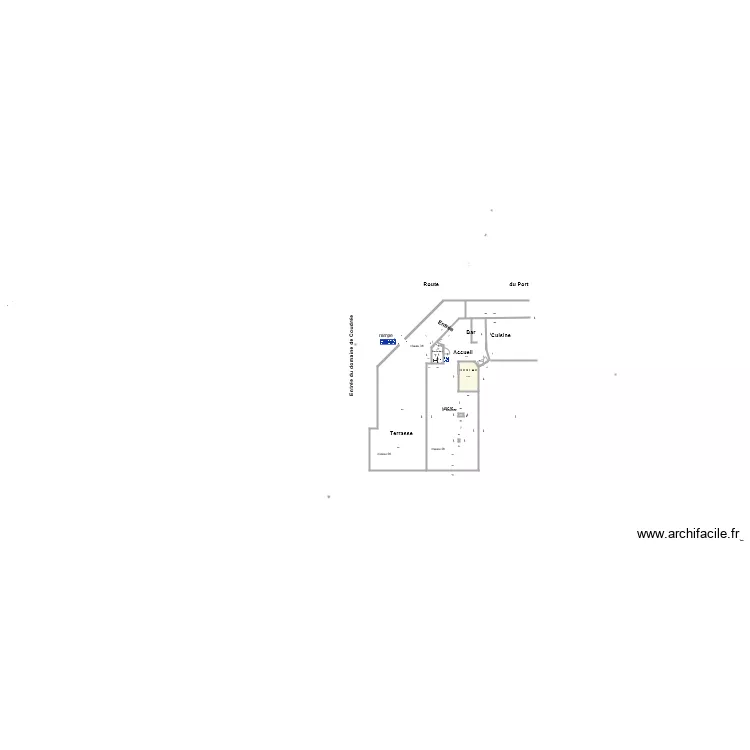 LE PLAISANSCIEZ  sanitaires. Plan de 