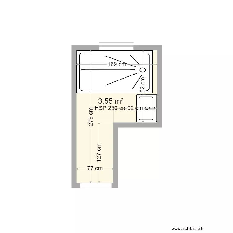 Salle de bain. Plan de Salle de bain. Plan de