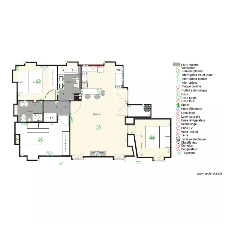 villa madelene R2 Plan électricité partie 1. Plan de villa madelene R2 Plan électricité partie 1. Plan de