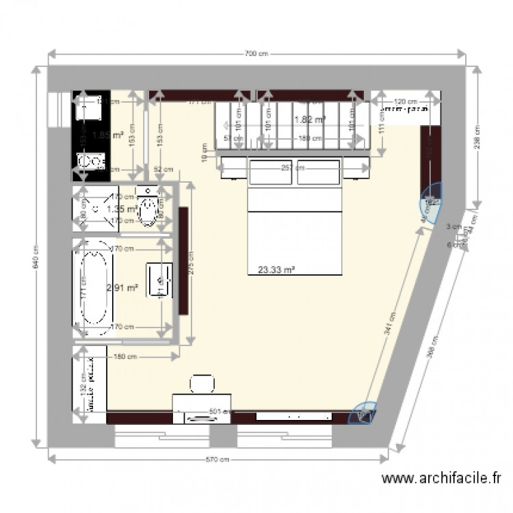 extension 2. Plan de 0 pièce et 0 m2