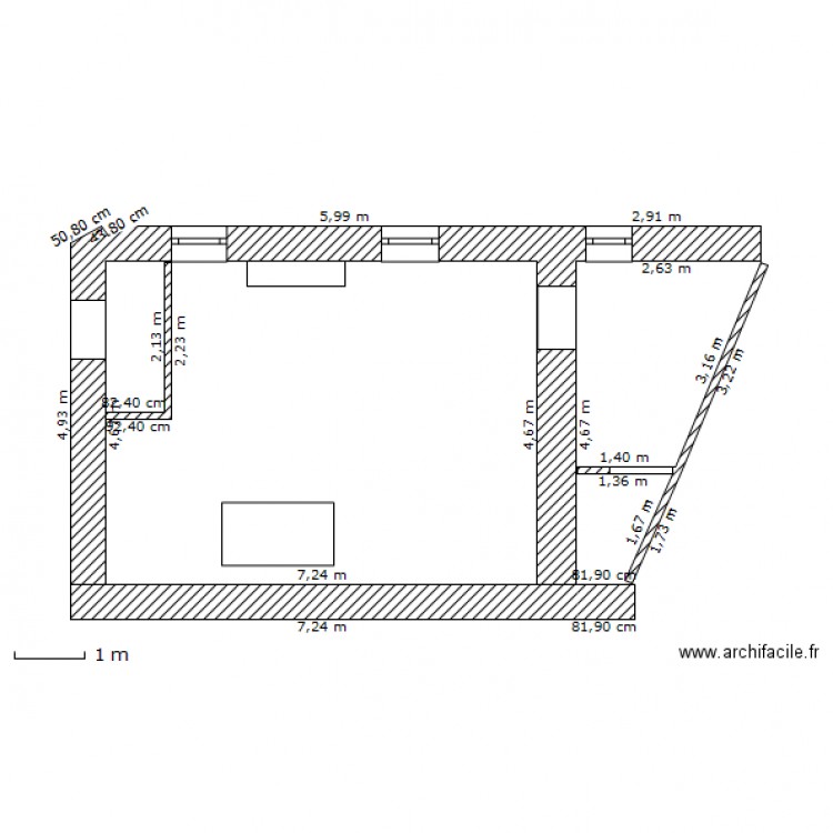 grenier. Plan de 0 pièce et 0 m2