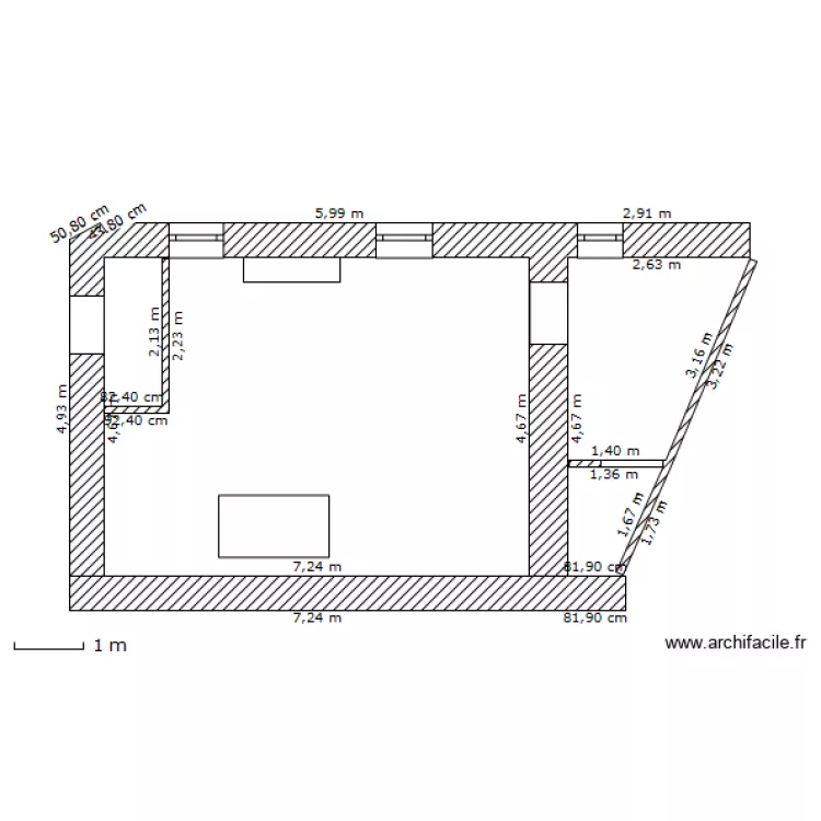 grenier. Plan de 