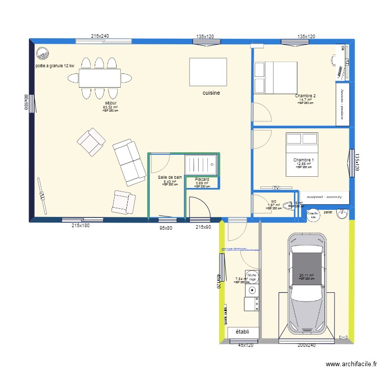 vue dessus accueillant1. Plan de 0 pièce et 0 m2