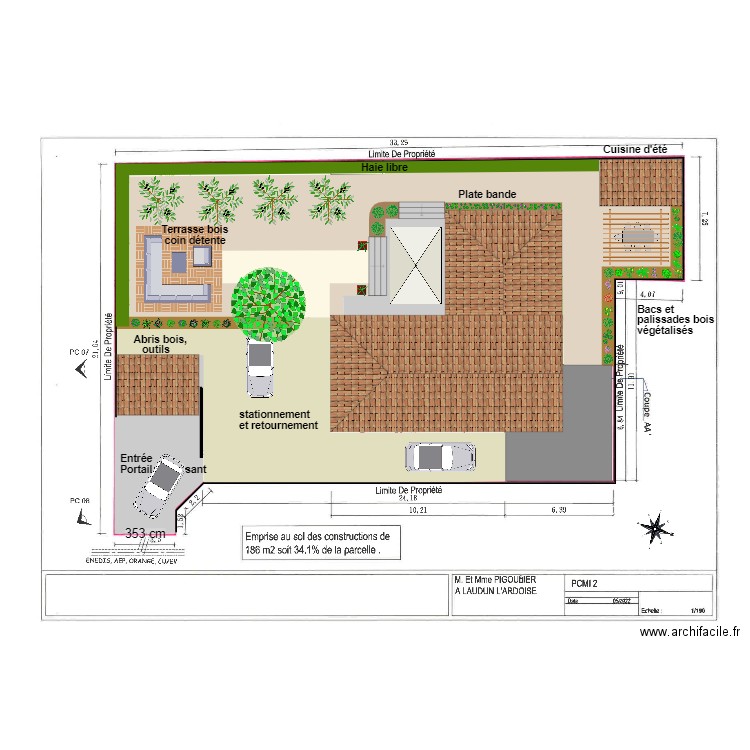 PIGOURIER. Plan de 0 pièce et 0 m2