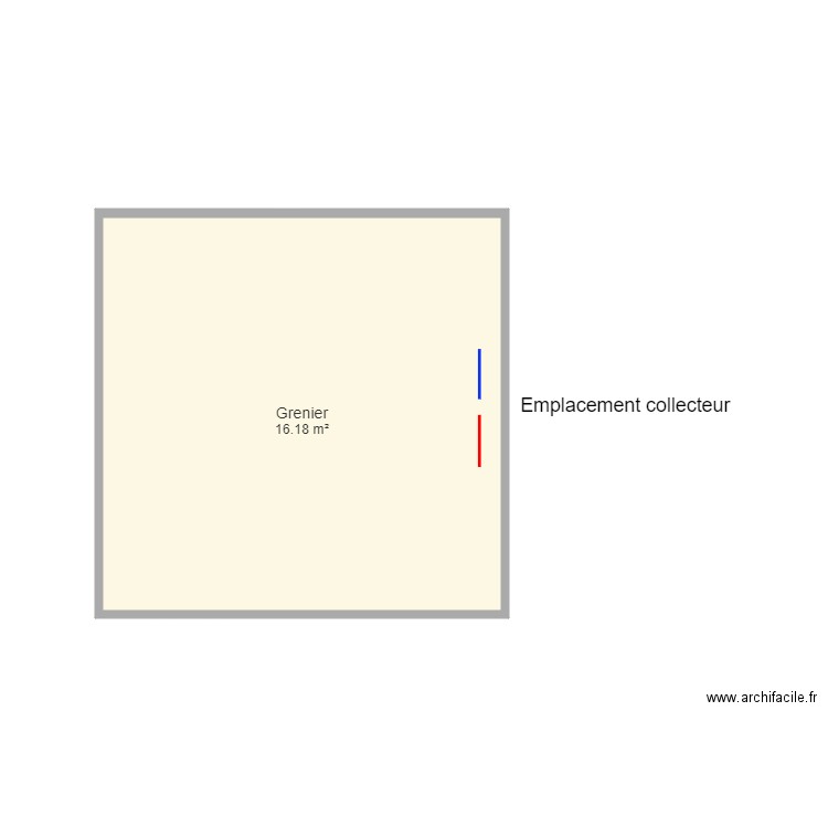 Plan grenier MAETSAERH. Plan de 0 pièce et 0 m2