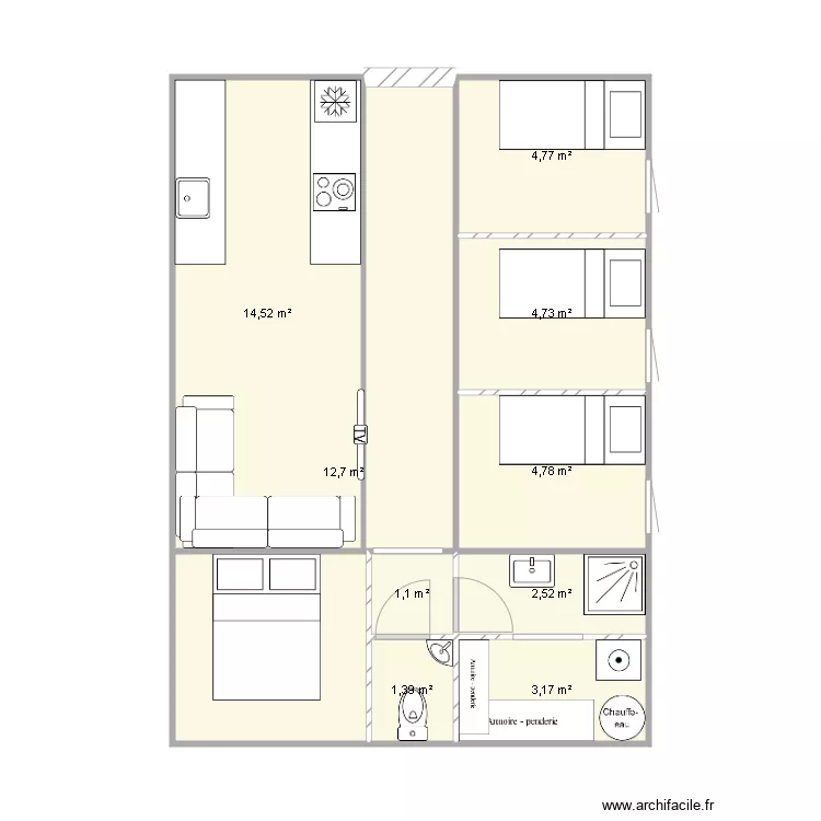 maison conteneur U. Plan de maison conteneur U. Plan de