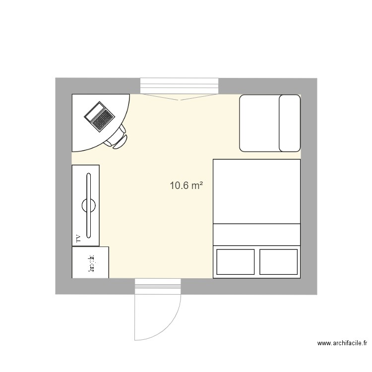 Chambre 2. Plan de 0 pièce et 0 m2