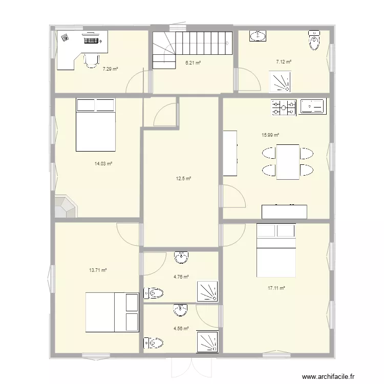 ave de la gare 1er CH. Plan de 