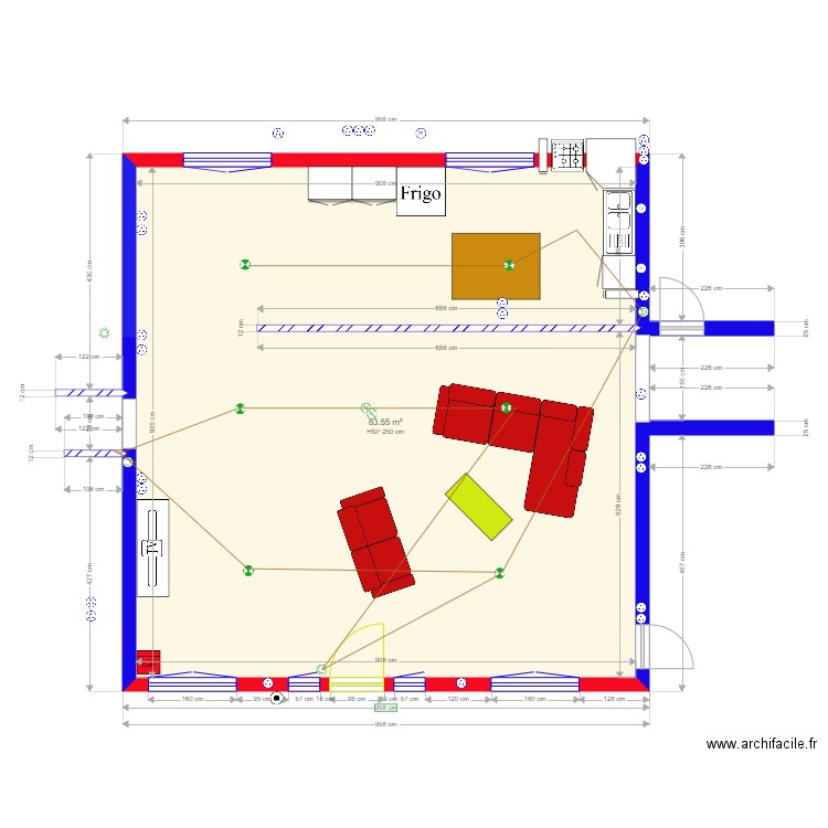 PIECE 3 PIECE A VIVRE matrice. Plan de 0 pièce et 0 m2