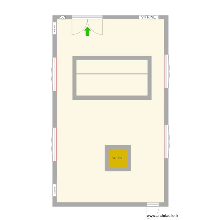 PLAN SALLE SCULPTURE 1ER. Plan de 