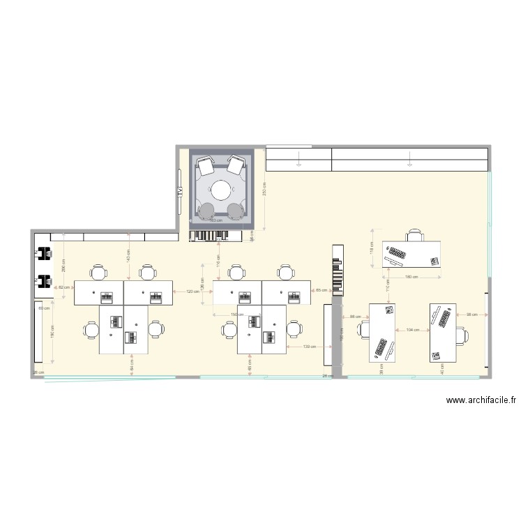 OPen space. Plan de 0 pièce et 0 m2