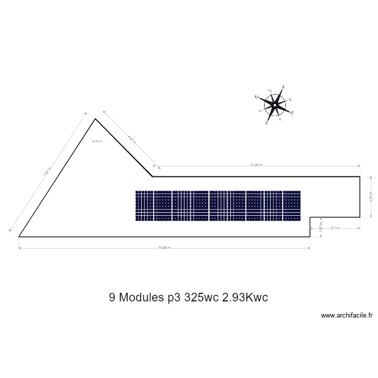 Maison FAUX. Plan de 
