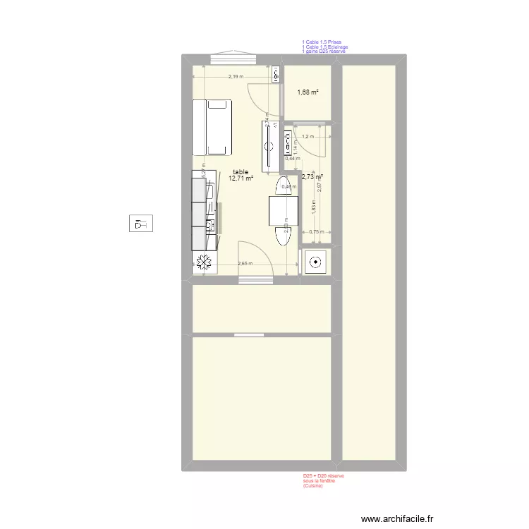 PAM cuisine. Plan de 