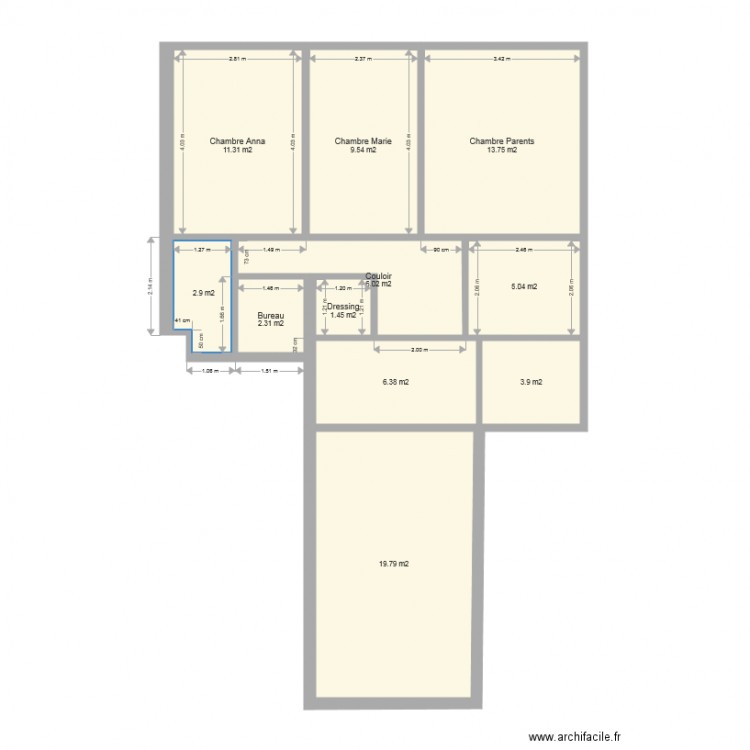 Appartement 2016. Plan de 0 pièce et 0 m2