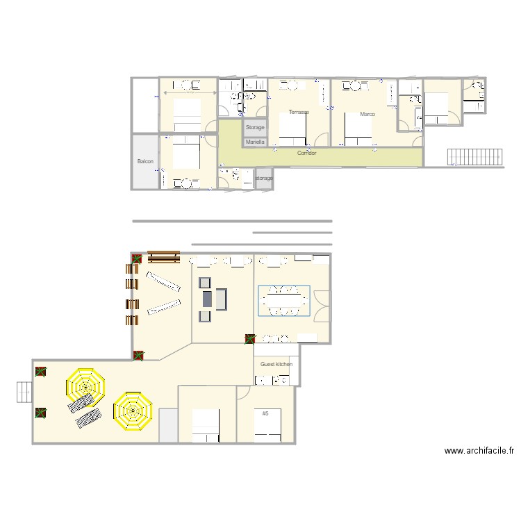 Terrasse . Plan de 0 pièce et 0 m2