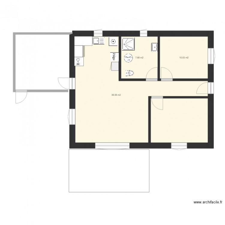 essai 1 plan avec meubles. Plan de 0 pièce et 0 m2