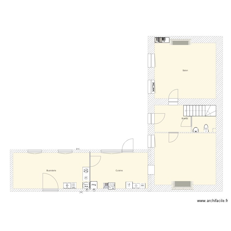 rdc plou. Plan de 0 pièce et 0 m2