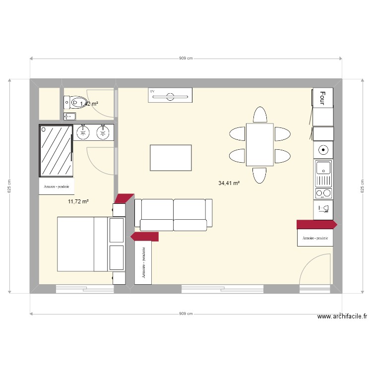 stud 1 bis. Plan de 0 pièce et 0 m2