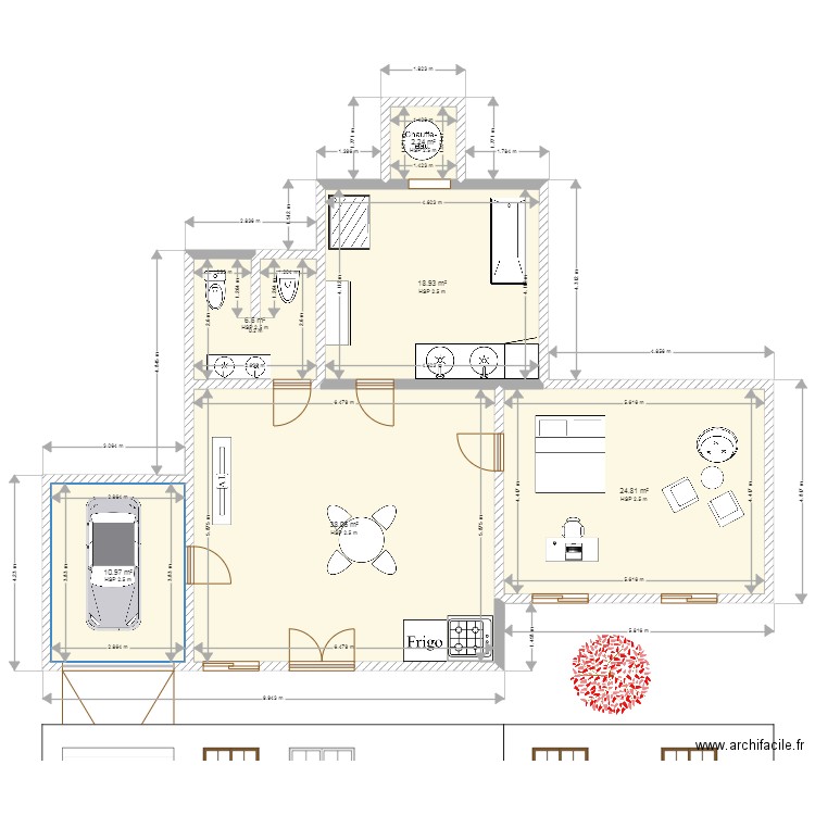 remy2. Plan de 6 pièces et 102 m2