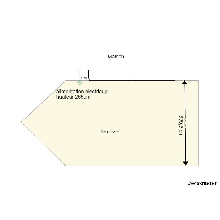 terrasse pergola. Plan de 0 pièce et 0 m2