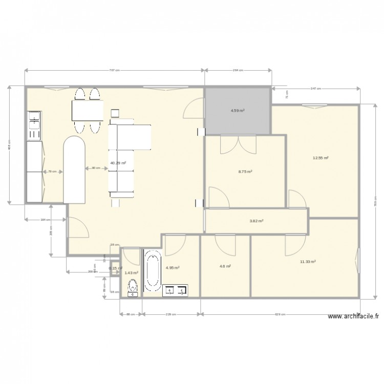 appart4p310ouverte. Plan de 0 pièce et 0 m2